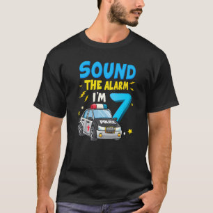Geluid het alarm Ik ben 7 jaar oud 7e verjaardag P T-shirt