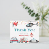 Geluid het alarm Pak je spullen Verjaardag Dank je Bedankkaart (Staand voorkant)