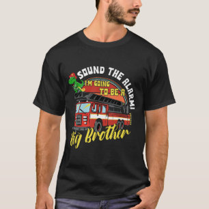 Geluid het alarm wordt Big Cousin Fire Truck T-shirt