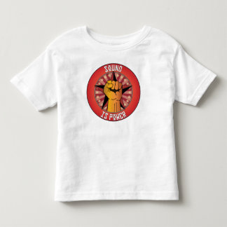 Geluid is kracht kinder shirts