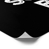 Geluid van de grappige ghost Bugle Pun Dark BG Poster (Hoek)