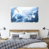 Geluid van de Shofar-Canvas Print (Insitu (Slaapkamer))