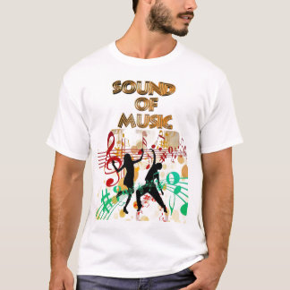 Geluid van Music Dansend Colorful Mannen T-shirt