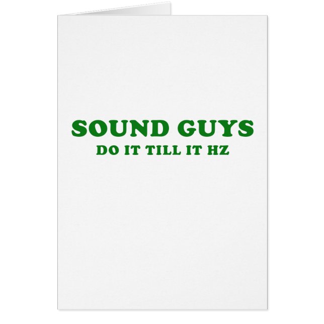 Geluiden doen het tot het HZ (Voorkant)