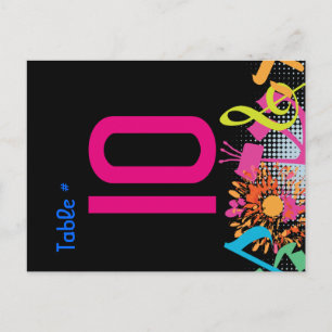 GELUIDEN VAN DE TORAH FLORAL Table Seating Card Briefkaart