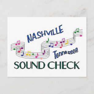Geluidscontrole Nashville Briefkaart