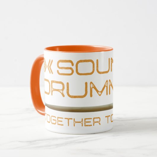 Geluidsdrummen in combinatie met Mok (Voorkant links)