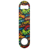 Geluidseffecten van Comic Book Pop Art Speed Flessenopener (Voorkant)