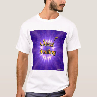 Geluidshelende kleurrijke Heilige Geometrie Mandal T-shirt