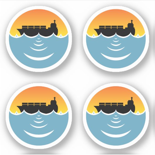 geluidshinder op zee - pakket sticker (Voorkant)