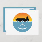 geluidshinder van de oceaan briefkaart (Voorkant / Achterkant)