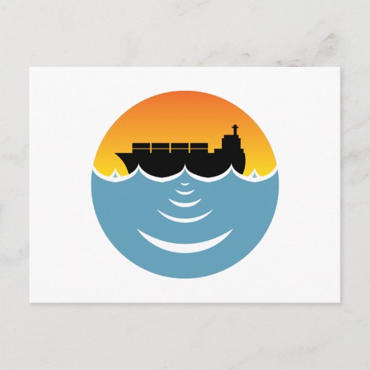 geluidshinder van de oceaan briefkaart (Voorkant)