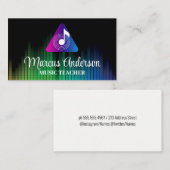 Geluidsnotitie Logo | Grafische kaart voor muziek- Visitekaartje (Voorkant / Achterkant)