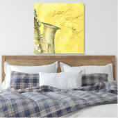 Geluidsplaat, canvas afdruk (Insitu (Slaapkamer))