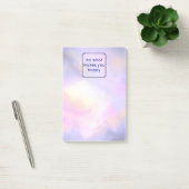 Geluidsquote met ruimte-wolken Abstract ontwerp Post-it® Notes (Kantoor)