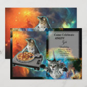 Geluidstabel van cat dj disk jockey kaart (Voorkant / Achterkant)