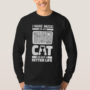 Geluidstechnicus Cat Producent - Studio Audio Tech T-shirt