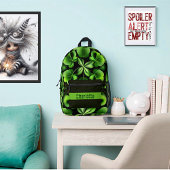Geluk aan de Ierse Four-Leaf Clover Backpack Bedrukte Rugzak