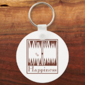 Geluk: Backgammon Sleutelhanger (Voorkant)