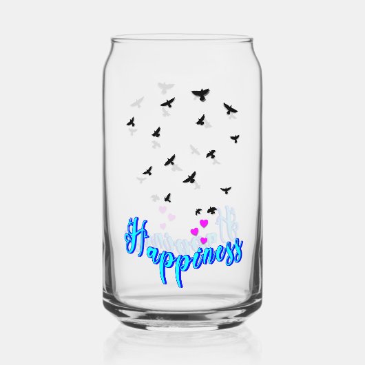 Geluk Blikvorm Glas (Achterkant)