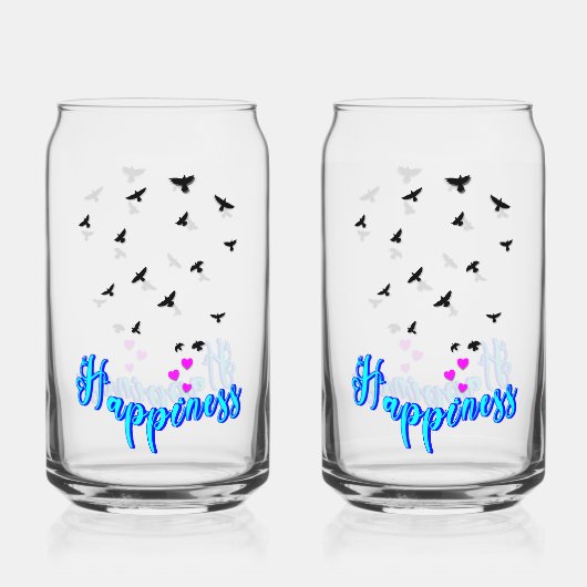 Geluk Blikvorm Glas (Voorkant)