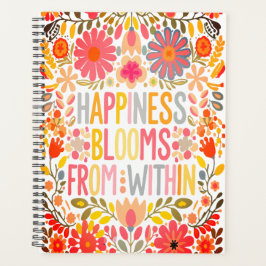 Geluk bloeit van binnen planner