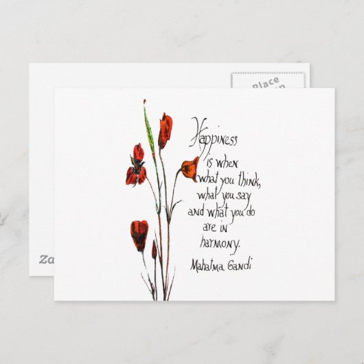 Geluk Briefkaart (Voorkant / Achterkant)