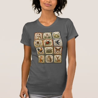 Geluk Collage van Dieren in het Bos T-shirt