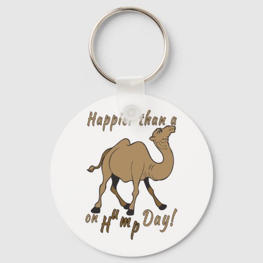 Geluk dan een Camel op Hump Day Sleutelhanger (Voorkant)