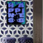 Geluk Een gedurfde Abstracte uitspraak Perfect Poster