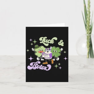 Geluk En Botox Grappige Shamrock Verpleegster Inje Kaart