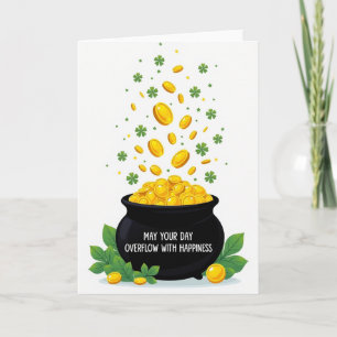 Geluk En Gelukkigheid St Patricks Kaart