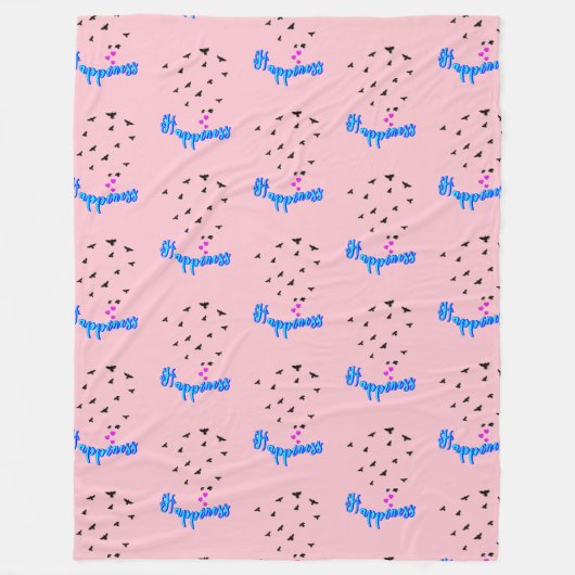 Geluk Fleece Deken (Voorkant)