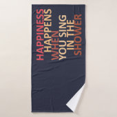 Geluk gebeurt als je onder de douche zingt badhanddoek (Badhanddoek)