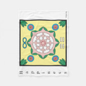 Geluk/gelukkig symbool zijn fleece deken (Voorkant)