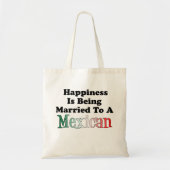 Geluk getrouwd met Mexicaanse Canvas tas (Voorkant)