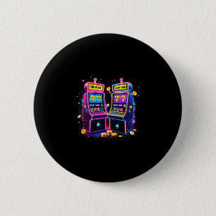 Geluk Gokautomaat Casino Gokkers Liefhebbers Las V Ronde Button 5,7 Cm