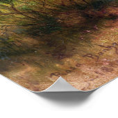 Geluk - Herten en dieren in een bos Poster (Hoek)