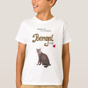 Geluk...Het is een tjilperende Bengalen Cat. T-shirt