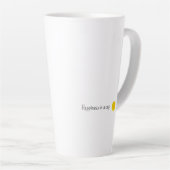 Geluk in de beker latte mok (Rechterhoek)