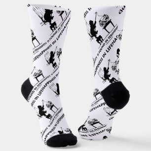 Geluk in het leven wordt gevonden in serendipiteit sokken