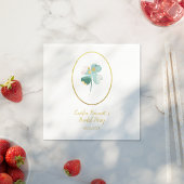 Geluk in liefde Groen St. Patrick's Day Vrijgezell Servet