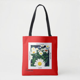 "Geluk is afhankelijk van de eigen Canvas tas" Tote Bag