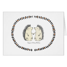 Geluk is bij je Hedgel Love Card