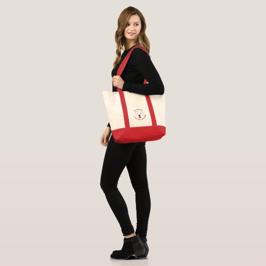 "Geluk is..." Canvas tas van de zak (Voorkant (model))