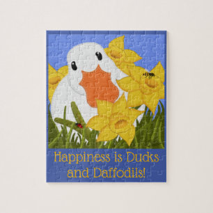 Geluk is Daffodils en Ducks Legpuzzel