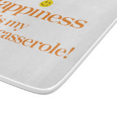 Geluk is de Casserole van mijn moeder Snijplank (Hoek)