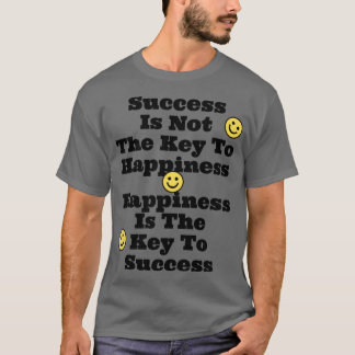 Geluk is de sleutel t-shirt