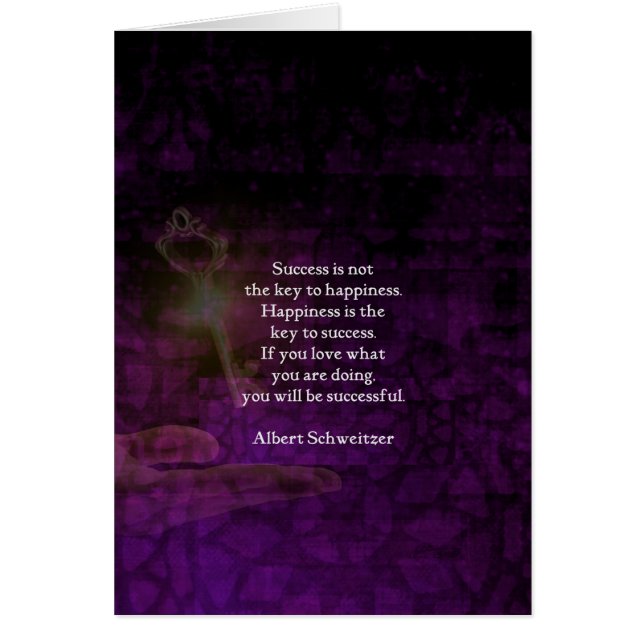 Geluk is de sleutel tot het succes dat Citaat uitb (Voorkant)