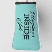 Geluk is een binnenbaan golfheadcover (Draai 90)